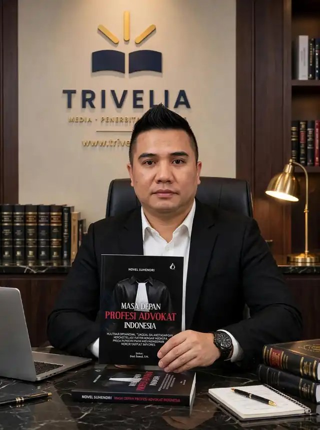 Novel Suhendri bersama buku Masa Depan Profesi Advokat Indonesia